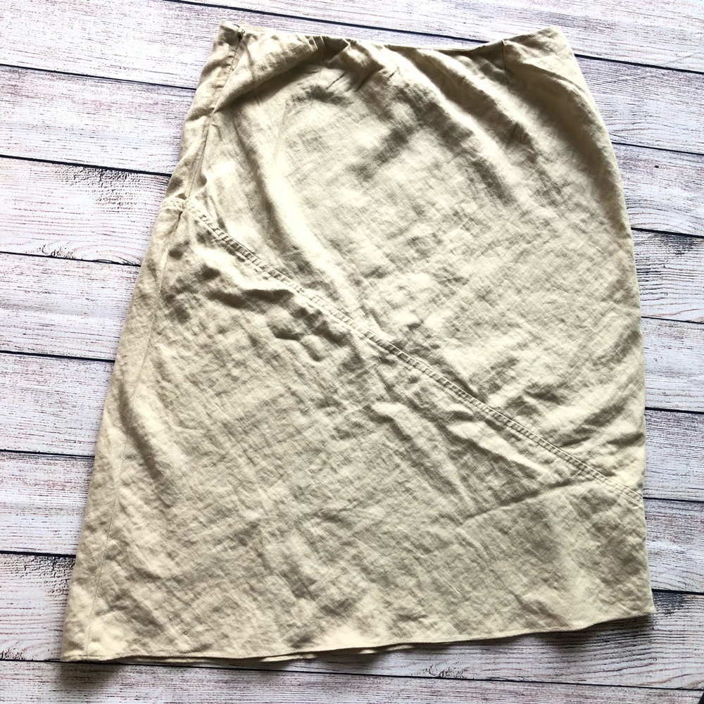 100% Linen Banana Republic skirt size 4